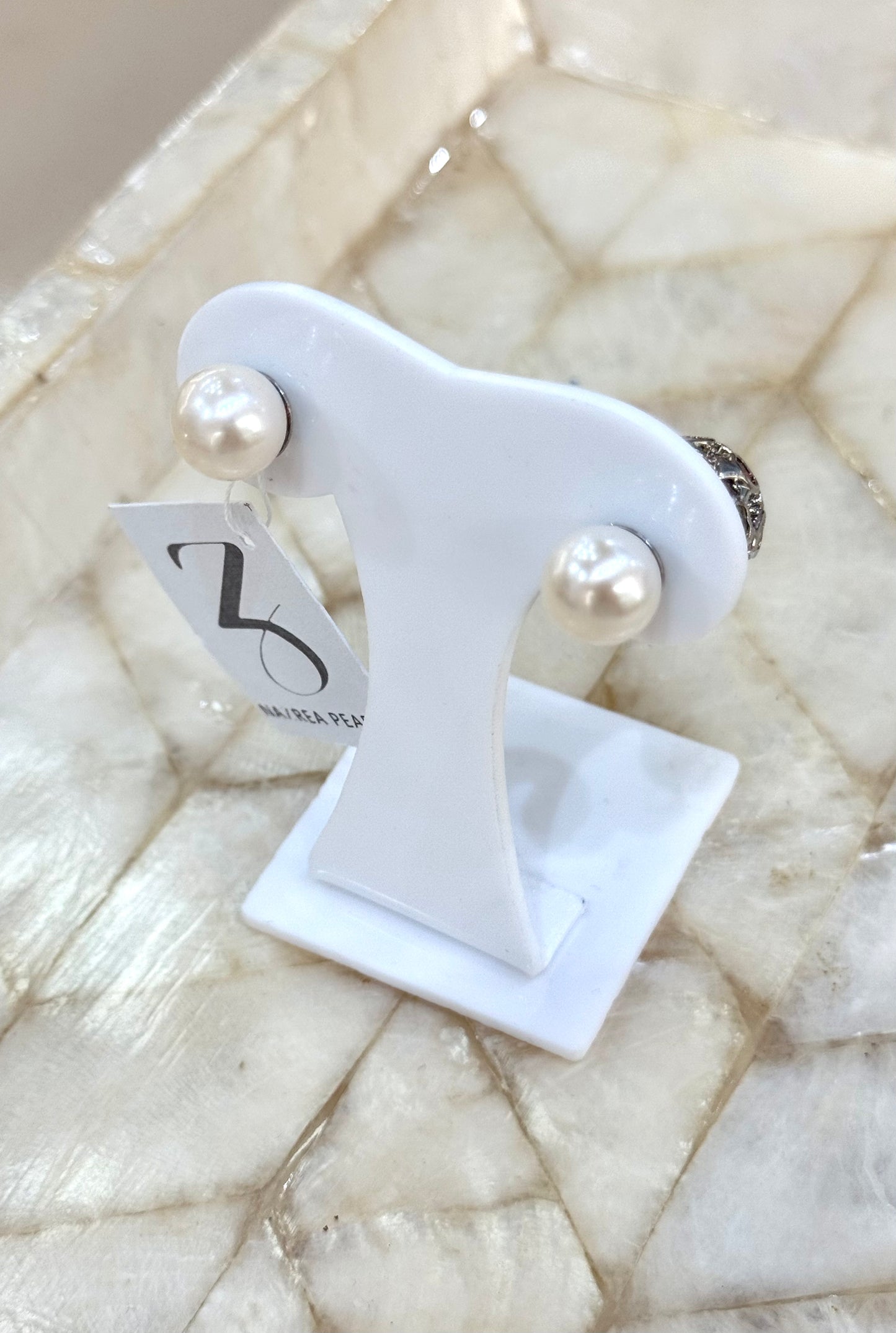 Freshwater Back to Back Dior inspired stud