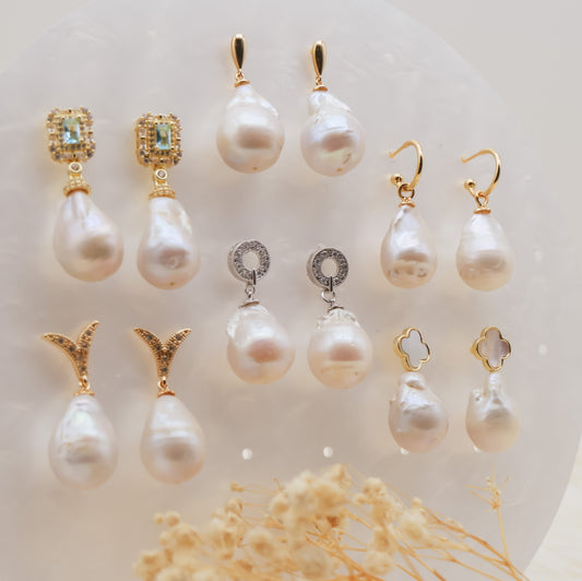 Baroque Dangling Earrings