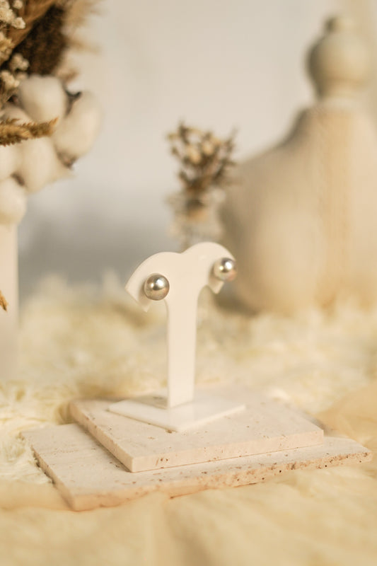 Grey Pearl Studs